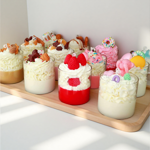 Handmade Soy Wax Scented <b>Candles</b> no flame <b>birthday</b> <b>cake</b> <b>candles</b> Aromatherapy Ice Cream Fragrance <b>candle</b> - Product Image 4