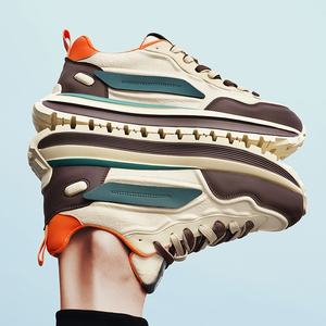 Chaussures décontractées à tige haute, tendance et polyvalentes, chaussures pour hommes, chaussures de sport à semelle souple pour hommes, printemps, décontractées - Product Image 4