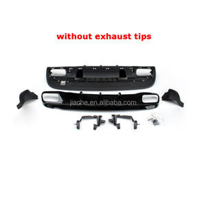 Diffusore Posteriore in ABS con Terminali di Scarico a 4 Uscite per Mercedes-Benz Classe <span class=keywords><strong>GLA</strong></span> <span class=keywords><strong>X156</strong></span> GLA200 GLA260 GLA45 Sport 2014-2017 - Product Image 5