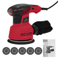 Gran oferta, lijadora Orbital eléctrica de 5 pulgadas, 350W, madera, 110V, 230V, lijadora de Palma Orbital eléctrica con cable de CA con velocidad ajustable