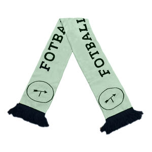 Diseño libre logotipo personalizado tejido Jacquard fútbol Fan Club bufanda con borla delicada - Product Image 2