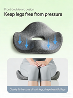 Coussin de siège en mousse à mémoire de forme pour soulager la pression, soutien ergonomique orthopédique pour le coccyx et la prostate, antidérapant
