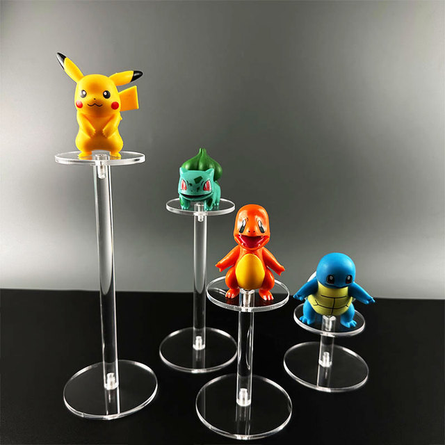 Plastic Products Acrylic Crafts Plastic Sheets-Clear Acrylic Tiered Display Stand-for Pop Mart, Mini Figures & Cute Collectibles