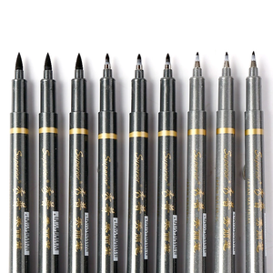 Pluma de Caligrafía Permanente Negra Delgada de Plástico de Alta Calidad MS-999 para Caligrafistas con Escritura de Doble Cara en Papel - Product Image 4