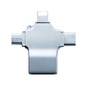 Tương thích Type-C điện thoại <span class=keywords><strong>SD</strong></span> <span class=keywords><strong>Card</strong></span> Reader 4-in-1 External USB <span class=keywords><strong>Adapter</strong></span> cho máy tính xách tay phổ - Product Image 4