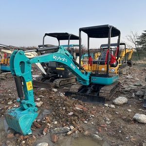 Excavatrice sur chenilles d'occasion KUBOTA U17 de 1,7 tonne, à queue zéro, avec chenilles en caoutchouc rétractables, légère pour le creusement de fosses septiques - Product Image 1