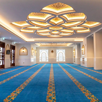 Tapis de prière sur mesure pour mosquée et église, moquette murale économique et durable pour salle de prière musulmane, rouleau de tapis de mosquée pas cher