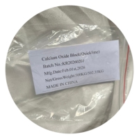 Oxyde de calcium (CaO) Chaux vive 80%-95% en granulés et poudre Marque YKX Qualité industrielle et agricole 100-600 Mesh CAS 1305-78-8 Prix usine