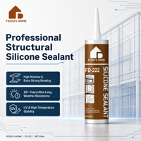 Scellant en silicone FEIDU FD-222 300ml, résistant aux intempéries, résistant à la chaleur/au froid, sûr pour le transport, écologique, mastic de construction