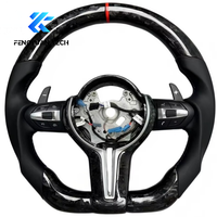 Volant sport en cuir personnalisé avec LED et fibre de carbone forgée pour M3/M5/M2 F20/F23/F30-F36/G20/E92-E91