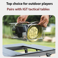 Table IGT compacte pliable pour achat en gros B2B avec panier de transport pour la vie nomade hors réseau et les cuisines mobiles