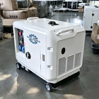 Groupes électrogènes diesel portables super silencieux 5KW 6KW 7KW 8KW 9KW 10KW 12/15/20/25/30KVA triphasés AC