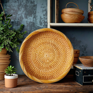 Natural Rattan Fruit <b>Basket</b> Food Safe and Available in Different Sizes Wholesale Storage <b>Baskets</b> Made in Vietnam - Product Image 1