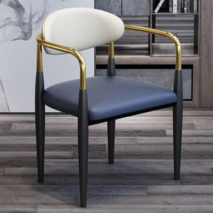 Silla Metálica Moderna Minimalista de Lujo para Salas de Estar, Cafeterías, Restaurantes y Hoteles. Soporta hasta 300 Libras. - Product Image 3