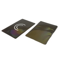 Tarjeta de Acceso NFC Metálica Premium de 13.56 MHz, Resistente al Agua, con Chip NTAG424 DNA para Sistemas de Identificación Ejecutiva Profesional