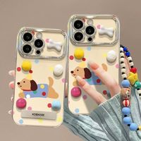 Jendela besar kompatibel untuk Huawei Nova 8 Pro casing ponsel Pura 70 Pro Kreatif Honor Magic 6 Polka Dot dahound penutup lucu