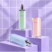 Bouteilles cosmétiques en plastique acrylique carrées à double couche de 100 ml, personnalisables avec logo OEM, pour lotion, crème, sérum, fond de teint liquide