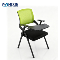 Chaise de conférence pliante en maille avec tablette d'écriture pour la formation, idéale pour le personnel de bureau et les espaces de détente – Vente en gros de mobilier de bureau