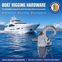 Pince à câble marine en acier inoxydable 316, attache rapide pour ancre, crochet universel 3/8-5/8 pouces, accessoires de quincaillerie pour yacht et bateau