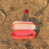 Étui de rangement souple en silicone écologique de luxe pour lunettes de soleil, à séchage rapide, avec fermeture éclair, pour voyage et plage