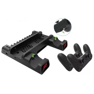 Đế Sạc Đa Năng Với Đèn LED Chỉ Báo Quạt Làm Mát Bộ Lưu Trữ Thẻ Trò Chơi Cho <span class=keywords><strong>PS4</strong></span> / <span class=keywords><strong>SLIM</strong></span> / PRO Đế Sạc - Product Image 4