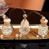 Flacon diffuseur de parfum de voiture avec logo personnalisé de 6ml 8ml 9ml 10ml Flacon diffuseur vide suspendu pour voiture Récipient rechargeable avec bouchon à vis