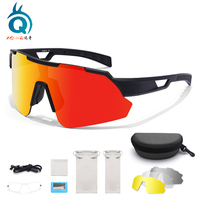 XUNQI cyclisme Sport lunettes lentille interchangeable cadre blanc lentilles PC matériel contraste améliorant disponible expédition immédiate