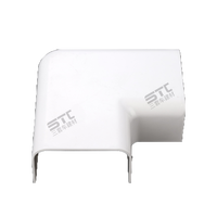 80*40mm/3.15 "W * 2.95" H Coude plat à 90 ° Offre Spéciale blanc Conduit décoratif Pvc Tuyau décoratif Ac Pièces de rechange Ligne Set Couverture