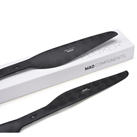 Accessoires de drone MAD Higher strength CB2 PRO 14x4.8 pouces, hélices en fibre de carbone noire D6-D12(M3*2) pour moteur sans balais