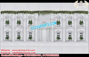 Decoración de escenario para boda, accesorios de fibra de ensueño para el escenario de la Real boda - Product Image 6