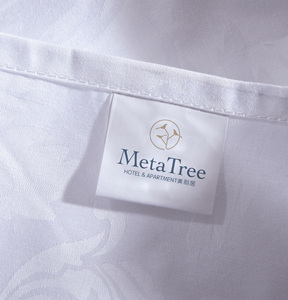 Cao Cấp Biểu Tượng Tùy Chỉnh Khách Sạn Được Trang Bị 100% Bông Trắng Tấm Ga trải giường Đặt 3Cm 100% Bông Bộ Đồ Giường Đặt - Product Image 5