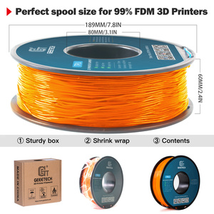 Filament d'imprimante 3D GeeTech <span class=keywords><strong>TPU</strong></span> 1,75 mm flexible 95A, longueur 3355 m, température d'impression 200-230°C, température du plateau 50-60°C, vitesse d'impression 20-40 mm/s - Product Image 5