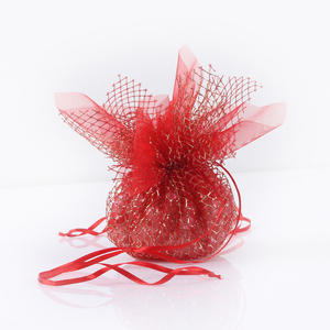 Sac cadeau en maille à cordon de serrage Sanas Professional Designer pour les cadeaux quotidiens et les baby showers au prix d'usine - Product Image 3