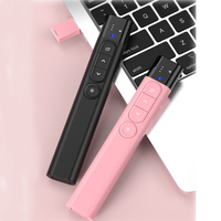 Nuevo Presentador Inalámbrico Dual con Pantalla Digital de Carga Roja 2023, Puntero Láser con Alcance de 200 Metros, Lápiz USB, Enseñanza Multimedia