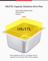 Penggorengan Listrik Stainless Steel Komersial Peralatan Dapur Makanan Cepat Saji untuk Hotel Restoran untuk Menggoreng Makanan