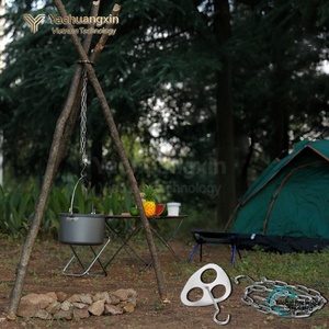 Piquet de tente en acier inoxydable avec crochet à chaîne pour le camping en plein air toutes saisons - Product Image 4