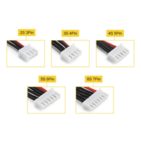 JST-XH2, 54mm Stecker 2S 3S 4S 5S 6S 7Pin 200mm 22AWG Ausgleichs kabel Kabel für RC Ladegerät Lipo Batterie