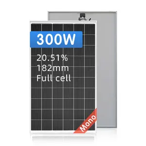 Bộ Tấm Pin Mặt Trời 300 Watt Đa Tinh Thể Lắp Đặt Mái Nhà Năng Lượng Xanh Sản Xuất Quảng Đông