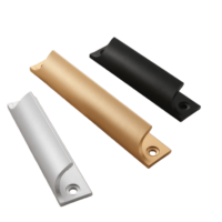 Poignées de quincaillerie en alliage d'aluminium haute résistance pour meubles de cuisine, armoires de chambre et commodes - Durables, modernes, pour entrepôts et villas