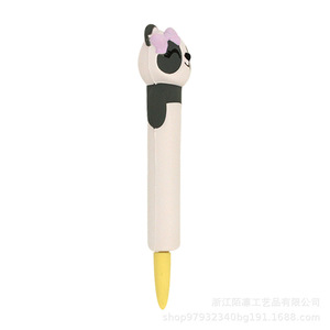 Porte-stylo Panda en plastique souple, design animal mignon, pour enfants, fournitures scolaires, cadeau - Product Image 3
