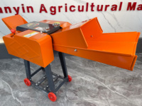 Petit hachoir à fourrage pour ensilage broyeur de paille de foin de tige de maïs pour le bétail coupe-paille machine ferme d'alimentation animale 2-3 tonne/h