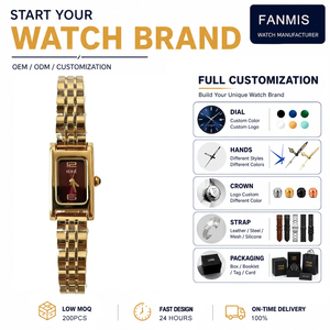 <span class=keywords><strong>Montre</strong></span> ovale rétro personnalisée à quartz pour femme, étanche 30M, cadran romain, avec bracelet jonc et fermoir bijou, pour usage quotidien - Product Image 1