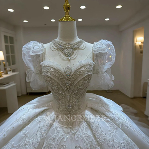Robe de mariée de style princesse exquise, élégante, avec dos en dentelle, Lsjj59 - Product Image 3