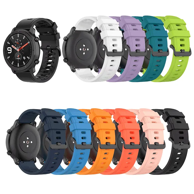 20MM 22MM Soft Silicone Colorful Watch Strap For Huami Amazfit GTS Smart Watch Wristband For Xiaomi Huami Amazfit GTR 42MM 47mm