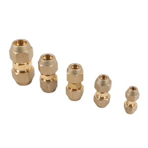 Conector de Unión de Latón para Aire Acondicionado con Extremo Abocinado para Tubería de Cobre, Fácil Instalación - Product Image 1