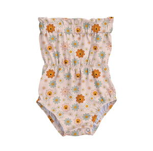 Mono de Verano para Bebés Niñas, Diseño Floral, sin <span class=keywords><strong>Tirantes</strong></span>, Moderno, de una Pieza, para Niñas Pequeñas - Product Image 5