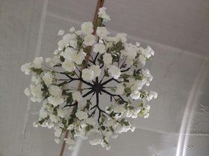 Décoration de <span class=keywords><strong>salle</strong></span> de EG-WD73 intérieur plafond en soie artificielle suspendu décoration de fleurs de glycine violette pour <span class=keywords><strong>salle</strong></span> de mariage - Product Image 4