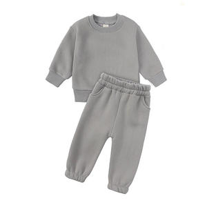 Wholesale 2 Piece Sweatshirts <strong>Clothing</strong> Kids Tracksuits Sweatsuit Sets Kids Joggers Set for <strong>Boys</strong> - Product Image 4