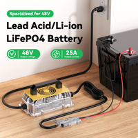 Chargeur de batterie portable étanche au lithium Lifepo4 au plomb-acide 24v 36v 48v 60v 72v 15a 20a 25a 30a 100a pour véhicule électrique