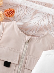 2024 estate in stile Street Design <span class=keywords><strong>abbigliamento</strong></span> da <span class=keywords><strong>bambina</strong></span> Set giacca Casual gilet gonna a pieghe <span class=keywords><strong>abbigliamento</strong></span> bambino - Product Image 4